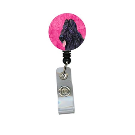Teacher&Aposs Aid Briard Retractable Badge Reel Or Id Holder With Clip TE2913479